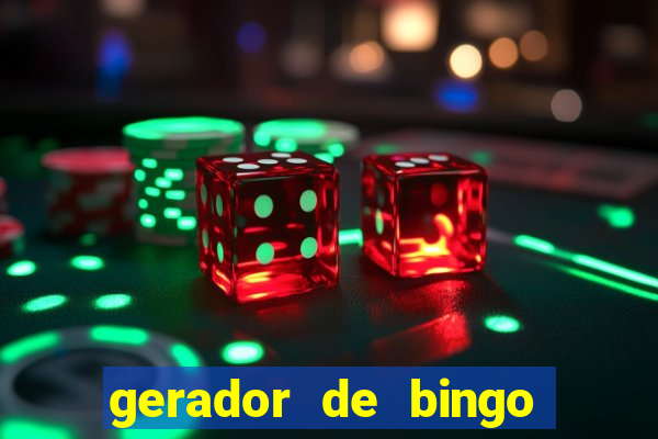 gerador de bingo cha de bebe